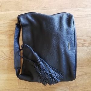 💥HP💥 Rebecca Minkoff black leather purse. With tassle details